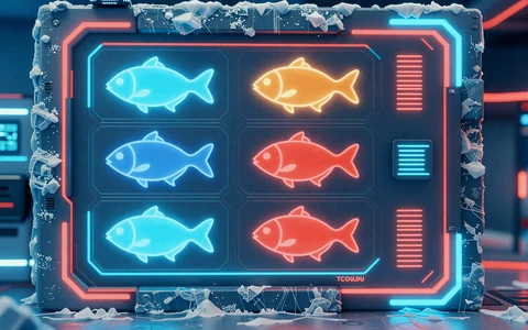 Ice Fishing Casino Bonus-Matrix mit drei Fisch-Tiers
