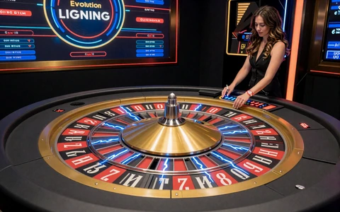 Lightning Roulette Live Tisch mit elektrischen Multiplikator-Blitzen